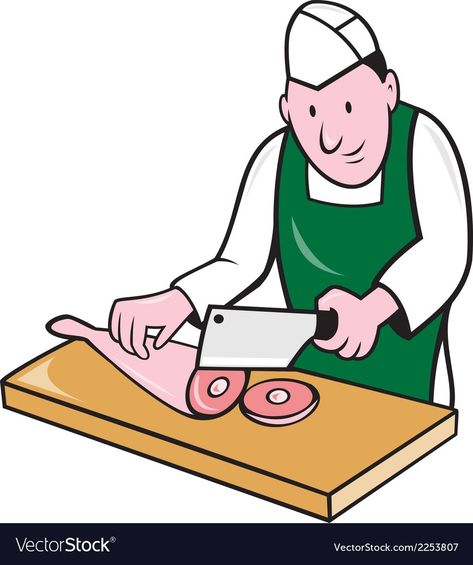 Chef Cartoon, Cartoon Picture, Meat Cleaver, Sushi Chef, Cleaver Knife, Food And Beverage, Cartoon Pics, Cartoon Style, Big Picture