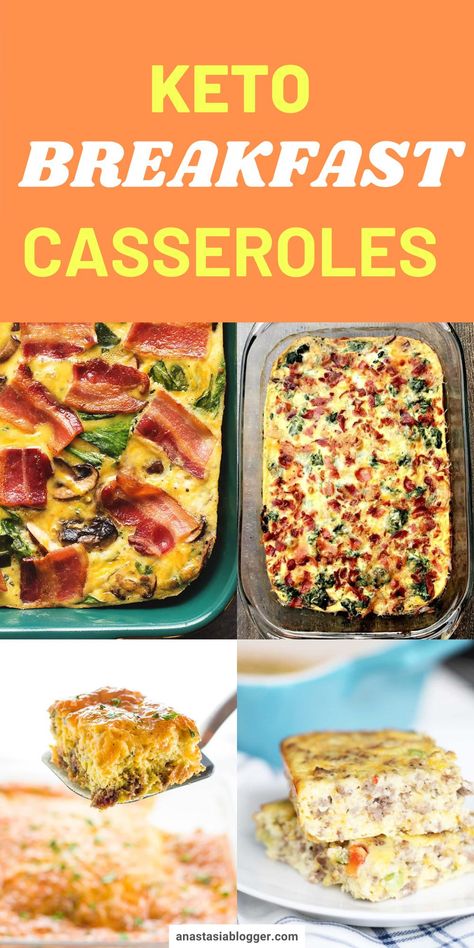 Check 10 BEST KETO BREAKFAST CASSEROLE RECIPES FOR KETOGENIC DIET! Try these amazing Keto breakfast casserole recipes with bacon, cream cheese, spinach or with ham. Great low carb make-ahead breakfast, also some slow cooker recipes. #keto #breakfast #casserole #breakfastrecipes #ketorecipes #ketogenic #ketogenicdiet #lowcarbrecipes #lowcarbbreakfast #recipes #food #weightlossideas Keto Breakfast Casserole Recipes, Keto Breakfast Casserole, Cheesy Breakfast Casserole, Breakfast Casserole Recipes, Low Carb Breakfast Casserole, Best Keto Breakfast, Yum Breakfast, Delicious Breakfast Casserole, Keto Casseroles