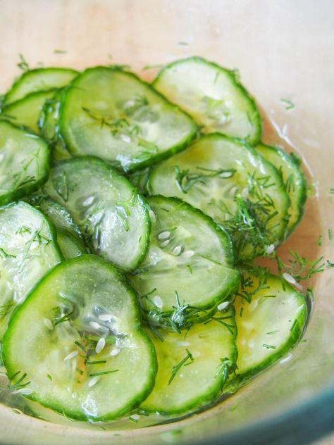 Cucmber Salad, Pickled Cucumber Salad, Quick Pickles, Nordic Recipe, Sandwiches Recipes, Cucumber Canning, English Afternoon Tea, Swedish Dishes, Quick Pickled Cucumbers