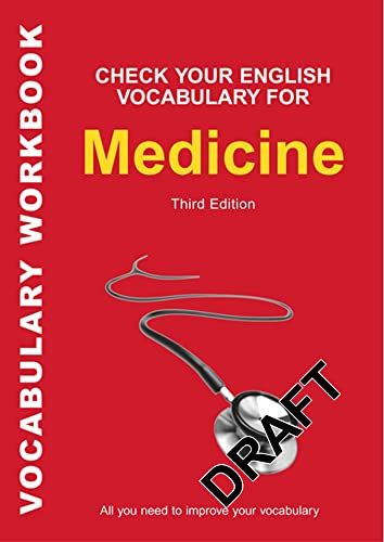 Check Your English Vocabulary for Medicine: All you need to improve your vocabulary (Check Your Vocabulary) English Books Pdf, Vocabulary Book, Improve Your Vocabulary, Workbook Design, Speaking Activities, Medical Terminology, English Reading, Vocabulary Activities, Language Resources