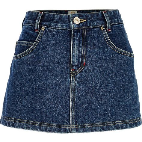 River Island Dark wash denim skort (170 MAD) ❤ liked on Polyvore featuring skirts, mini skirts, bottoms, denim, blue, sale, denim skirt, blue skirt, golf skirt and blue skort Jason Dilaurentis, Dark Denim Skirt, Blue Skort, Denim Skort, Blue Mini Skirt, Blue Denim Skirt, Golf Skirts, Baggy Pants, Dark Wash Denim