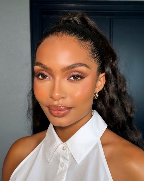 Yara Shahidi Makeup, Bernicia Boateng, Yara Shahidi Hairstyles, Brown Makeup Looks, Yara Shahidi, Wedding Makeup For Brown Eyes, Day Makeup Looks, Soft Glam Makeup, Photoshoot Makeup