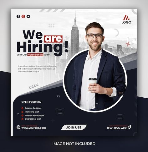 Digital Marketing Banner, Hiring Poster, Luxury Business Cards, Company Work, We Are Hiring, Property Marketing, Creative Posters, Marketing Manager, Jobs Hiring