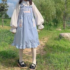 Lolita Outfits, Old Fashion Dresses, Cottagecore Fashion, Pastel Fashion, Kawaii Fashion Outfits, Kawaii Dress, Kawaii Clothes, Lolita Dress, Lolita Fashion