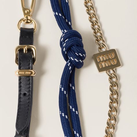 Leather, cord, and metal trick - Collection Collections | Miu Miu Ring Trick, Prada 2005, Keychains For Women, Mui Mui, Afternoon Delight, Miu Miu Bag, Zip Puller, Leather Keyring, Bag Charms