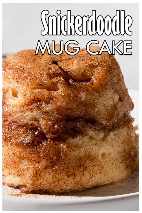 Quick Dessert Microwave, Snickerdoodle Cookie In A Mug, Desserts In A Cup Microwave, Cooking In A Mug, Fall Mug Cake Recipes, Bread In A Mug Microwave, Snickerdoodle In A Mug, Donut In A Mug Recipes, Churro Mug Cake