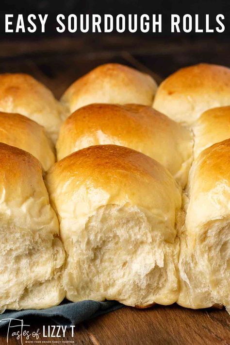 Sourdough Resurrection Rolls, Discard Dinner Rolls, Sourdough Discard Dinner Rolls, Sourdough Discard Dinner, Dough Starter Recipe, Sourdough Dinner, Sourdough Dinner Rolls, Recipe Using Sourdough Starter, Sourdough Rolls