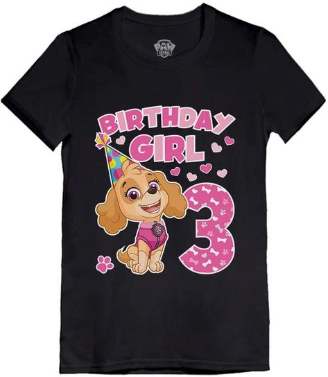 Paw Patrol 2nd Birthday, 3rd Birthday Girl, Paw Patrol Skye Birthday, Paw Patrol Outfit, Paw Birthday, Paw Patrol Birthday Shirt, Paw Patrol Shirt, Paw Patrol Skye, Everest Paw Patrol