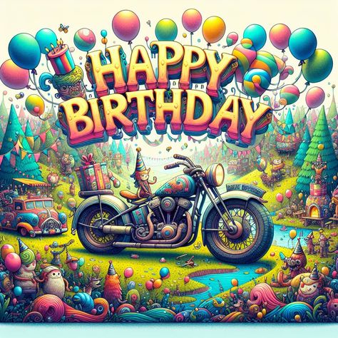 Harley Birthday Wishes, Happy Birthday Biker Man, Happy Birthday Harley Davidson Man, Happy Birthday Motorcycle Men, Happy Birthday Harley Davidson, Happy Birthday For Men, Happy Birthday Hippie, Happy Birthday Guy, Happy Birthday Biker