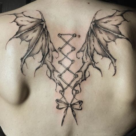 Goth Stomach Tattoos, Fat Goth, Torso Tattoos, Goth Tattoo, Stomach Tattoos, Retro Photography, Sternum Tattoo, Collar Bone Tattoo, Body Modification