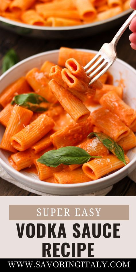 One of my go-to dinners is Rigatoni alla Vodka, with its velvety sauce of tomato paste, vodka, and heavy cream. It’s a simple yet satisfying meal that’s perfect for busy nights. Plus, you can always freeze the sauce for a future dinner! Ina Garten Vodka Sauce, Tomato Paste Vodka Sauce, Vodka Rose Sauce, Homemade Vodka Pasta Sauce, Vodka Tomato Sauce, Rigatoni A La Vodka, A La Vodka Sauce, Pasta Vodka Sauce Recipe, Bertolli Vodka Sauce Recipes