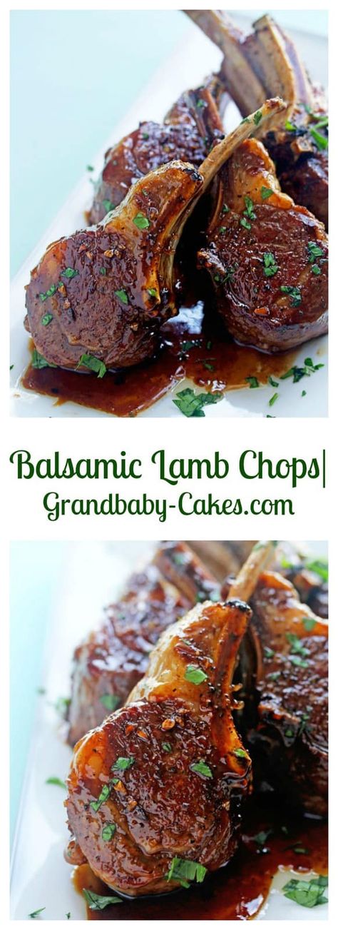 Balsamic Lamb Chops, Lamb Chops Recipe, Lamb Chop Recipes, Lamb Chop, Lamb Dishes, Thanksgiving Meal, Chops Recipe, Lamb Chops, Lamb Recipes