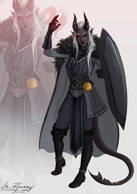 rlinarts: Xytharia, cleric of Kelemvor for Camille... - Dark Elf Girl Appreciation Blog Drow Paladin Female, Tiefling Cleric, Dnd Reference, Tiefling Paladin, Rpg Wallpaper, Tiefling Female, Pathfinder Character, Dnd Races, Roleplay Characters