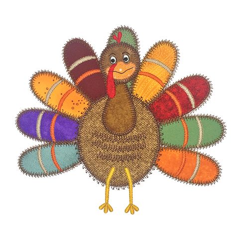 Turkey Applique, V Stitch, Machine Embroidery Applique, Thanksgiving Turkey, Stitch Design, Applique Designs, Embroidery Applique, Embroidery Machine, Sloth