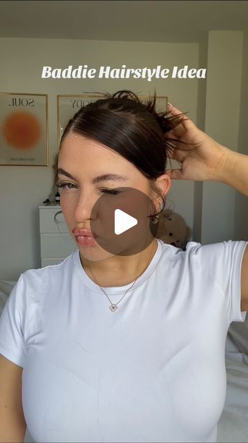 𝑨𝒍𝒆𝒙𝒊𝒂 on Instagram: "😙   #hairtutorial #hairstyles #baddiehairstyle #easyhairstyles #hairtok" Curly Hairstyles Slick Back Bun, Slick Back Hairstyles Straight Hair, Cute Slick Hairstyles, Curly Hairstyles Slick Back, Curly Slick Hairstyles, Slick Back Hairstyles Curly Hair, V Part Slick Back Ponytail, Slick Back Curly Hairstyles, Cute Slick Back Hairstyles