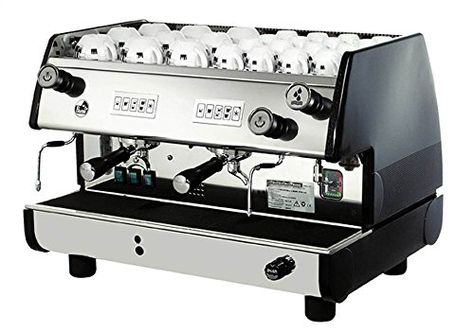 La Pavoni BART 2VB Commercial 2 Group 14L Boiler Volumetric Espresso Machine Black Side Panels Chrome Plated Solid Brass Groups 2 Flexible Steam Jets Hot Water Tap with Flexible Jet 220240V Twin Peaks Coffee, Gaggia Espresso Machine, Italian Cappuccino, Best Home Espresso Machine, Commercial Coffee Machine, Cup Of Espresso, Commercial Espresso Machine, Espresso Machine Reviews, Home Espresso Machine