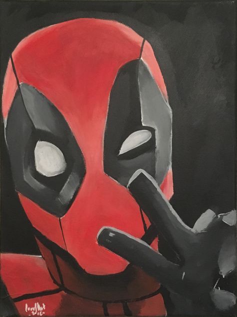 Deadpool painting. Marvel superhero. Acrylic. Deadpool Painting, Shoes Painting, Deadpool Art, Boy Sketch, Anime Boy Sketch, Painting Canvases, Pumpkin Painting, Painted Shoes, Marvel Dc Comics