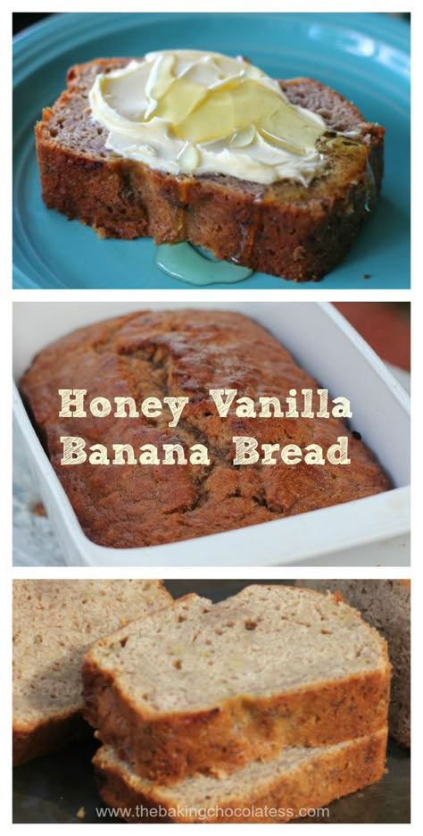 Vanilla Banana Bread, Kouign Amann, Scrumptious Food, Dessert Simple, Honey Recipes, Banana Recipes, Dessert Bread, Banana Bread Recipes, No Bake Desserts