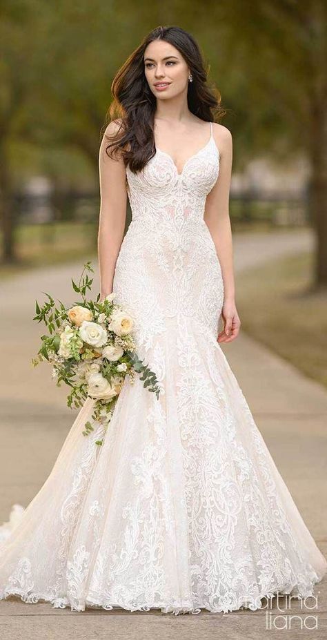 Martina Liana Wedding Dress, Traditional Wedding Attire, Martina Liana, Essense Of Australia, Fit And Flare Wedding Dress, Wedding Gowns Mermaid, Wedding Dresses Beaded, Fitted Wedding Dress, Elegant Wedding Dress