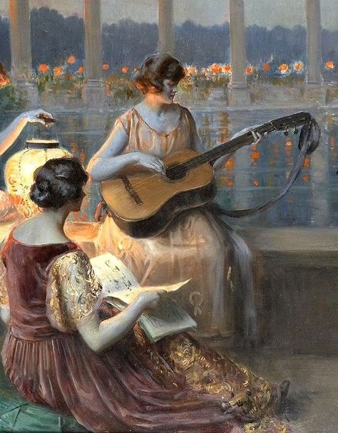 Delphin Enjolras, Victorian Paintings, Rennaissance Art, Music Painting, Found Art, Tableau Art, Guitar Art, Classic Paintings, Great Paintings