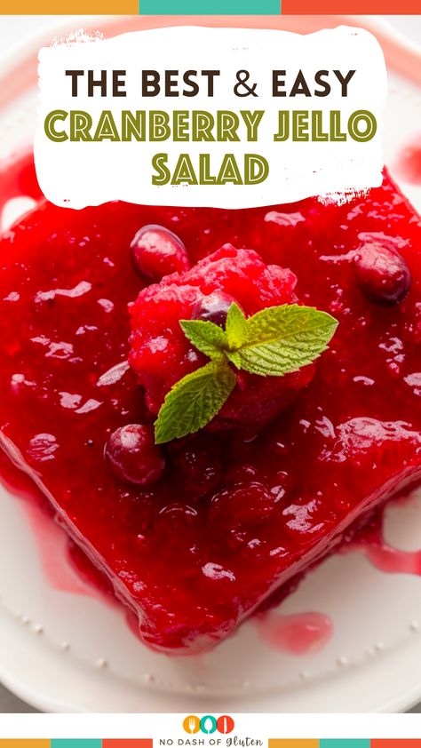 Cranberry Jello Salad Thanksgiving, Cranberry Pineapple Jello Salad, Cranberry Jello Salad Recipe, Cherry Jello Recipes, Congealed Salads, Cranberry Desserts, Jello Deserts, Cranberry Jello Salad, Pineapple Jello