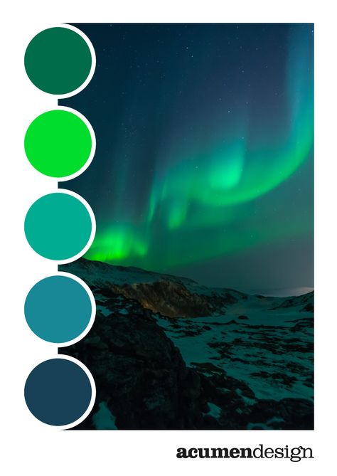 Northern Lights Decorations Ideas Aurora Borealis, Aurora Borealis Colour Palette, Northern Lights Colour Palette, Aurora Borealis Wedding Theme, Aurora Borealis Color Palette, Aurora Color Palette, Colour Pallettes, Northern Lights Painting, Color Design Inspiration