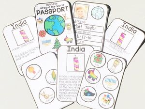 Holidays Around the World Passport | sunnyandbrightinprimary.com - ConvertKit Passport For Kids, Passports For Kids, Baby Food Jar Crafts, Social Studies Lesson Plans, Grinch Party, Map Skills, Songs Videos, Baby Food Jars, Social Studies Lesson