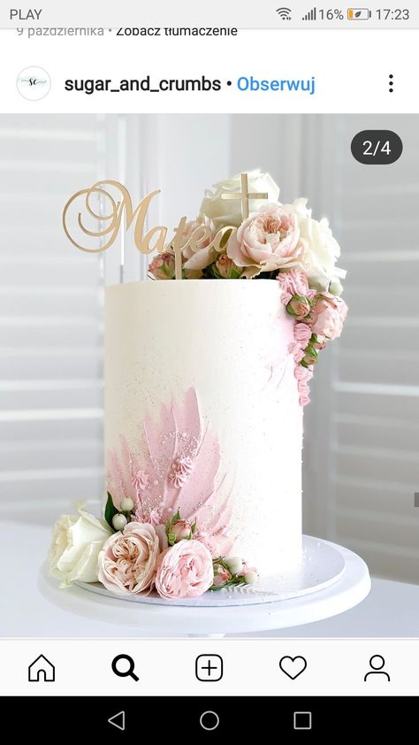 Cakes For Two, Floral Cakes, Buttercream Cake Decorating, 60th Birthday Cakes, Beautiful Cake Designs, Elegant Birthday Cakes, Fresh Flower Cake, Creative Cake Decorating, 50th Birthday Cake