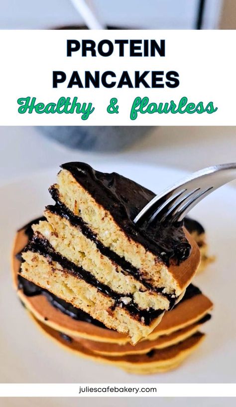 flourless protein pancakes recipe. healthy breakfast idea. protein boosted pancakes Protein Pancakes With Protein Powder, Pancakes With Protein Powder, Pancakes With Protein, Pancakes Recipe Healthy, Homemade Healthy Chocolate, Savory Waffle Recipe, Protein Pancakes Recipe, Best Whey Protein Powder, Recipe Healthy Breakfast