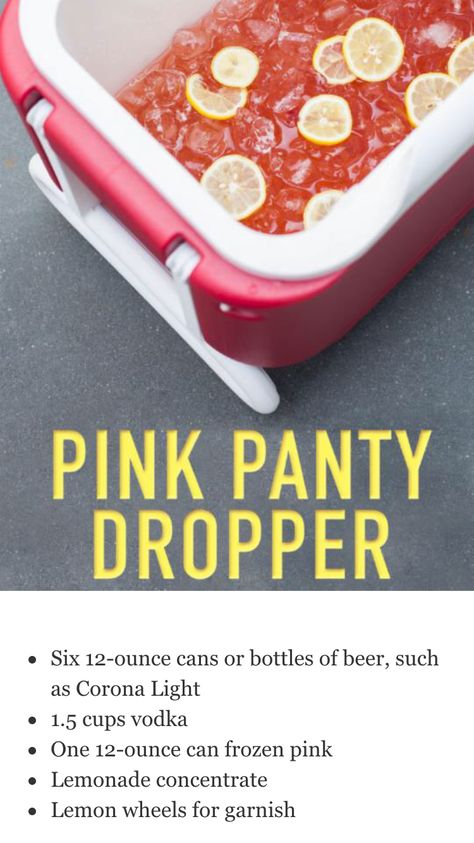 Pink panty dropper  Perfect for a party Pink Panty Dropper, Cosmopolitan Drink Recipe, Cosmopolitan Drink, Lemonade Punch, Trash Party, Party Drinks Alcohol, Super Party, Gin Fizz, Bachelorette Party Games