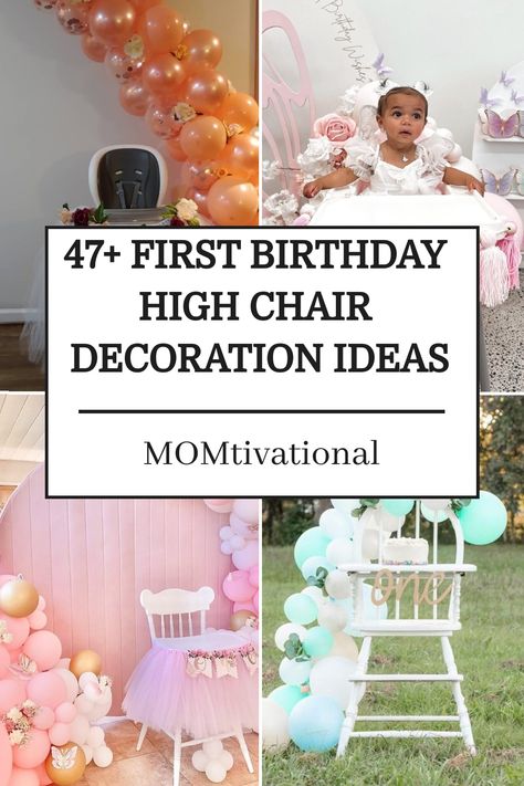 Discover a complete collection of 47+ high chair decorations for your little one's first birthday celebration. Whether you prefer a minimalist or extravagant look, this guide has ideas to match every taste and party theme. Ideal resource for parents and party planners seeking inspiration for an unforgettable milestone event. First Birthday Cake Table Decorations, First Birthday Backdrop Ideas, Highchair Decor 1st Birthday, High Chair Decorations 1st Birthday, First Birthday High Chair Decoration, Chair Decoration Ideas, Cake Table Decorations Birthday, Antique High Chairs, Gender Reveal Party Food