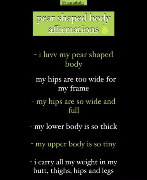 Pear Body Manifest, Body Affirmations, Protective Style Braids, Style Braids, Feminine Spirituality, Body Quotes, Aesthetic Post, Scripting Ideas, Social Life Hacks