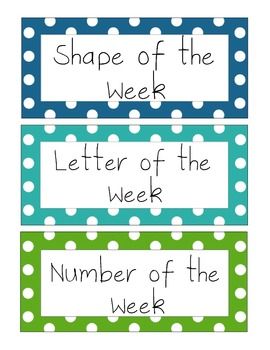 Number Of The Week Preschool Free Printable, Learn Days Of The Week Preschool, Letter Number Color Shape Of The Week, Number Of The Week Display, Number Of The Day Preschool, Letter Of The Week Board, Number Of The Week Preschool, Letter Of The Week Bulletin Board, Preschool Small Group