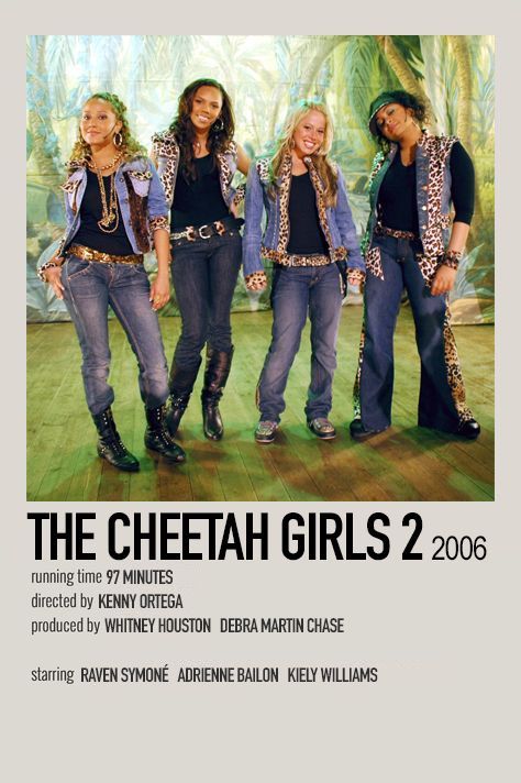 The Cheetah Girls Aesthetic, Disney Channel Posters, Cheetah Girls Outfits, Cheetah Girls Aesthetic, Y2k Themed Party, Cheeta Girls, Minimalistic Polaroid Poster, Disney Channel Outfits, Freebies On Your Birthday