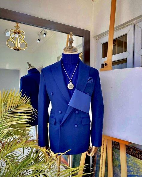 Groom Suit For Wedding, Blue Groom Suit, Double Breasted Suit Men, Blue Groom, Wedding Suit Styles, Fashion Models Men, Classy Suits, Beauty Party, Merino Sheep