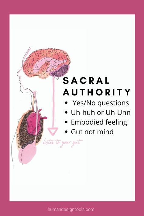 Sacral Authority Human Design, Sacral Authority, Mind Workout, Human Design Chart, Listen To Your Gut, Energetic Body, Human Design System, Yes Or No Questions, Uh Huh