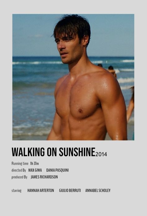 Walking On Sunshine Movie, Watching Movies Aesthetic, Sunshine Movie, Must Watch Netflix Movies, Teen Romance Movies, Best Teen Movies, Movie Character Posters, Romcom Movies, Movie Hacks