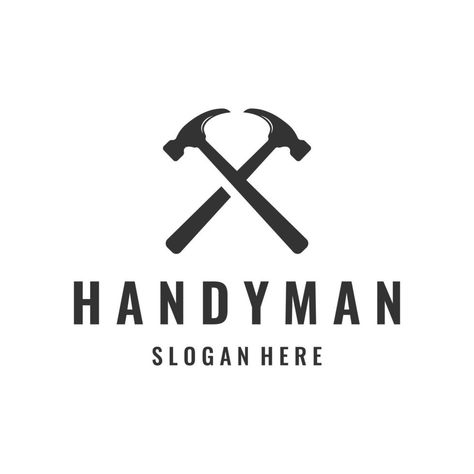 Tool Logo Design, Tools Logo, Hammer Logo, Ct Logo, Handyman Logo, Tool Logo, Painting Logo, Carpenter Tools, Carpentry Tools