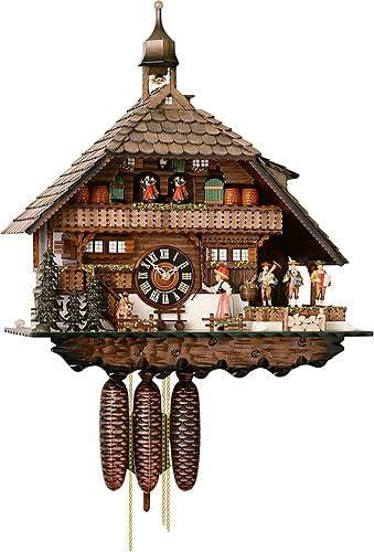 German Cuckoo Clock 8-day-movement Chalet-Style 22.00 inch - Authentic black forest cuckoo clock by Hönes German Cuckoo Clock, Black Forest House, German Decor, German Black Forest, Forest Clock, Cuckoo Clocks, German Wall, Fairy Wallpaper, Chalet Style