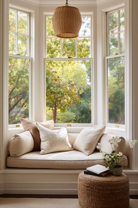 11 Cozy Corner Ideas: A Guide to Candles, Cushions and Comfort - Melanie Jade Design Cozy Corner Ideas, Window Seat Ideas, Window Nook, Jade Design, Corner Ideas, Built In Banquette, Bedroom Corner, Cozy Nook, Cozy Corner