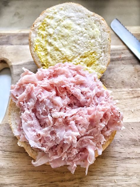 Ham Hoagie Sandwich Recipes, Toasty Ham And Cheese Sandwiches Tipsy Housewife, Spiral Ham Sandwiches, Italian Chopped Sandwich Tipsy Housewife, Hot Ham And Swiss Sandwiches, Ham Cheese Lettuce Sandwich, Onion Rolls, Ham Sandwiches, Ham And Cheese Sandwich