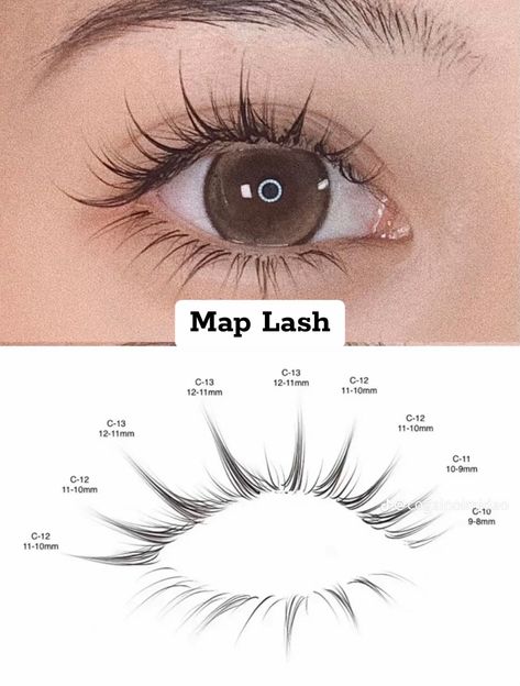 Fairy Lash Extensions Map, Lash Animation, Eyelash Extensions For Asian Eyes, Asian Lashes, Anime Lashes, Eyelash Lift And Tint, Natural Fake Eyelashes, Best Lash Extensions, Lashes Fake Eyelashes