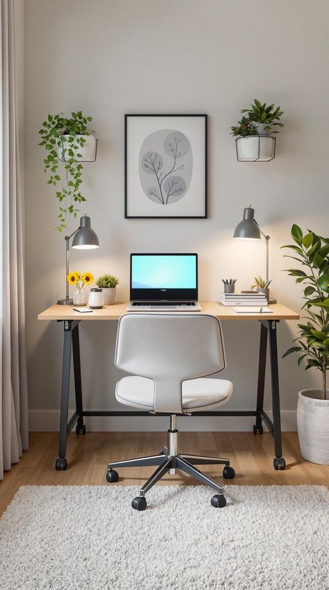 Tiny Office Space Ideas Tiny Workspace Ideas, Portable Office Ideas, Tiny Workspace, Tiny Office Space Ideas, Tiny Office Space, Office Under Stairs, Office Space Ideas, Murphy Desk, Flexible Workspace