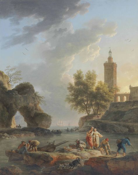 Claude Joseph Vernet, Giovanni Paolo Panini, Masters Paintings, Historical Painting, Surrealism Painting, Architecture Old, Avignon, Sea Birds, Angel Art