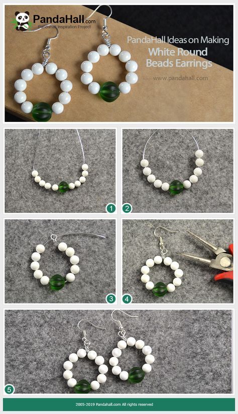 Le tutoriel de faire une paire de boucles d'oreilles avec les perles. #PandaHall #promotion, jusqu'à -90% et livraison gratuite dès $349. Vous pouvez acheter tous les matériels sur notre site web. #frPandaHall #tuto #diy #bijoux #perles #bijouxdiy #fabricationdebijoux Diy Earings Ideas With Beads, Handmade Earrings Ideas Diy, Boucle D'oreille Diy, Aretes Diy, Diy Earrings Dangle, Hoop Earrings Diy, Anting Manik, Diy Earrings Easy, Earrings Diy Handmade