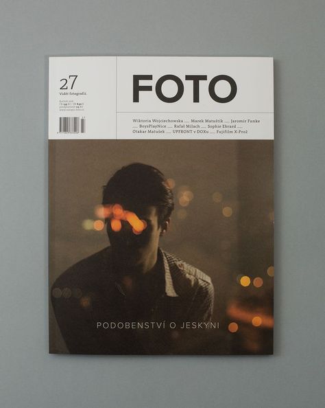 Magazine FOTO 27 on Behance Magazine Cover Layout, Magazine Cover Ideas, Magazine Design Cover, Mises En Page Design Graphique, Book And Magazine Design, Desain Editorial, Magazine Layout Design, Magazine Cover Design, Book And Magazine