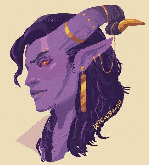 Purple Tiefling, Circus Man, Tiefling Bard, Critical Role Campaign 2, Mighty Nein, Critical Role Fan Art, Demon Art, Critical Role, Dnd Characters