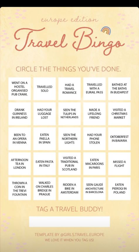 This Or That Travel Edition, Bingo Story, Sunflower Bedroom, Travel Bingo, Summer Bingo, Insta Template, Free Bingo Cards, Travel Questions, Bingo Sheets