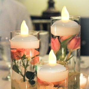 Amazon.com: IMAGE Floating Candles, Flameless Floating LED Tea Lights 12 Pack Waterproof Tealight Candles for Wedding Party Spa Home Indoor Outdoor Decor-Warm White: Home & Kitchen Led Tealight Candle Ideas, Waterproof Floating Candles, Floating Flameless Candles, Water Candles Floating, Flameless Candle Centerpiece, Floating Tea Lights, Led Floating Candles, Floating Votive Candles, Candles For Wedding