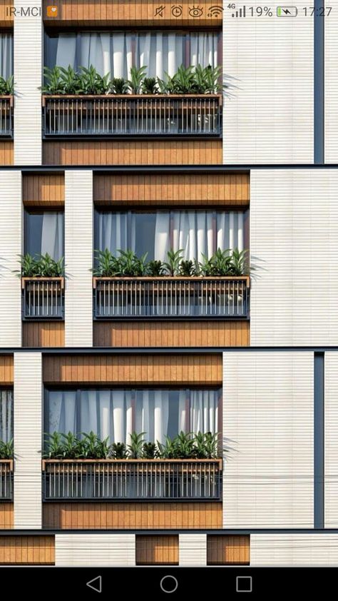 Duplex Facade Design, Balcony Facade Design, Modern Facade Design Residential, Office Building Architecture Facade, Modern Apartment Building Exterior, Residential Facade, Renovation Facade, Modern Bungalow Exterior, Hotel Facade